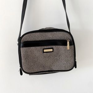 Vintage Herringbone Crossbody Purse